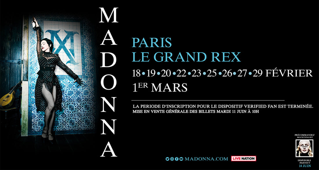 Madame X Tour - Limited Tickets for Paris shows to go on sale June 11