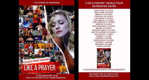 LIKE A PRAYER' DOCUMENTARY SCREENINGS